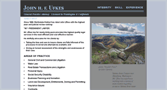 Desktop Screenshot of johnufkeslaw.com